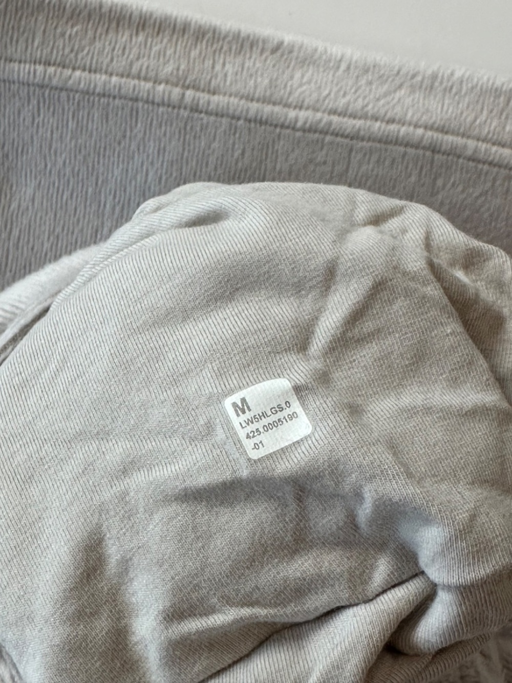 Lululemon Plush Velour Mid Rise Pants Dove Grey Medium - Picture 12 of 14